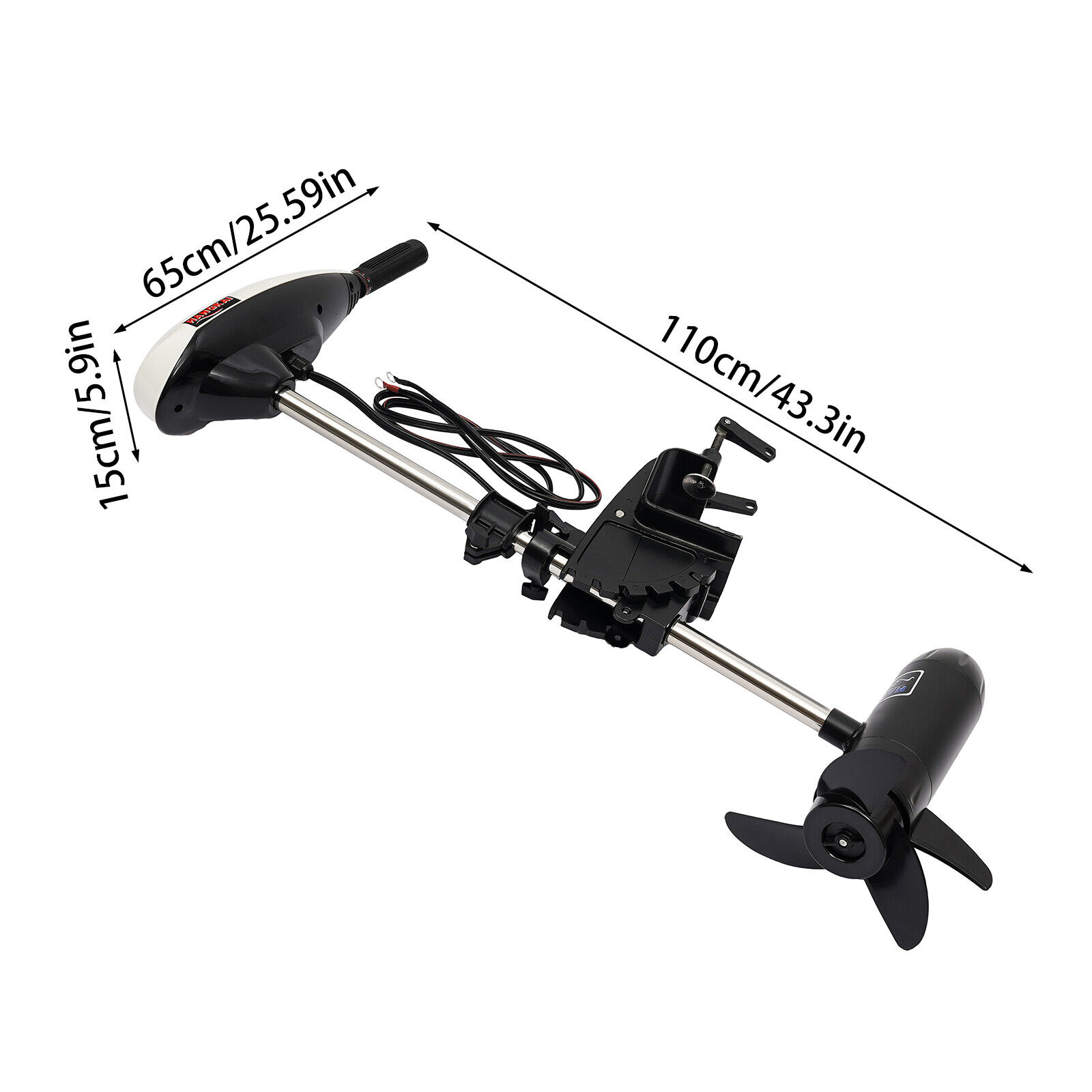 12V 65LBS Electric Outboard Mo - огляд і ціна Fishing Kayak Trolling Motor