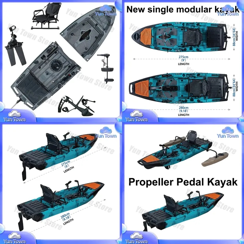 Modular Kayak 9.5ft Sit On Top - огляд і ціна Fishing Kayak Pedal Drive